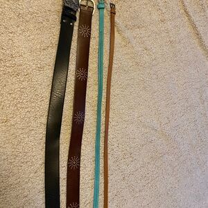 Set of Four Stylish Belts